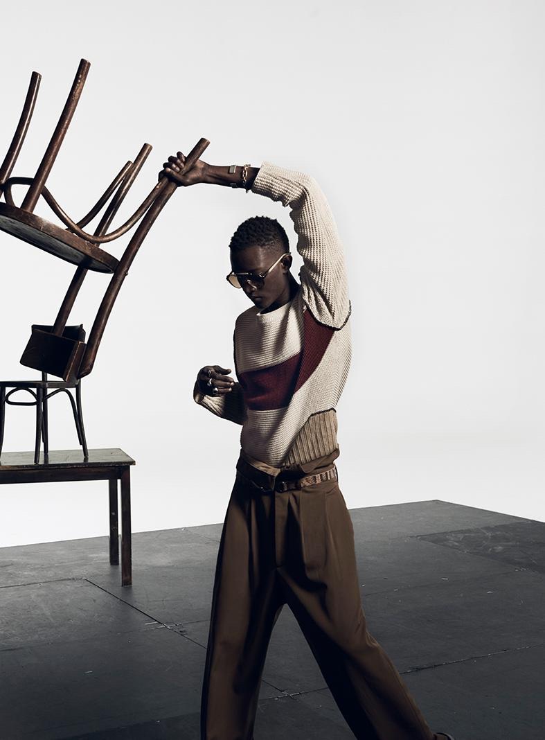 Oumar Diouf appears in Zara's spring-summer 2020 campaign.