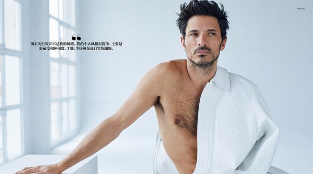 Andres Rocks White Fashions for GQ China Andres Rocks White Fashions for GQ China