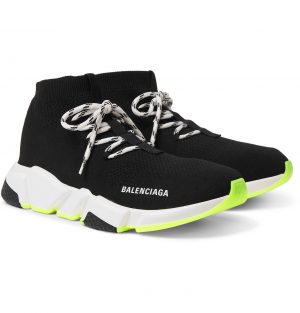 Balenciaga - Speed Stretch-Knit Sneakers - Men - Black Balenciaga - Speed Stretch-Knit Sneakers - Men - Black