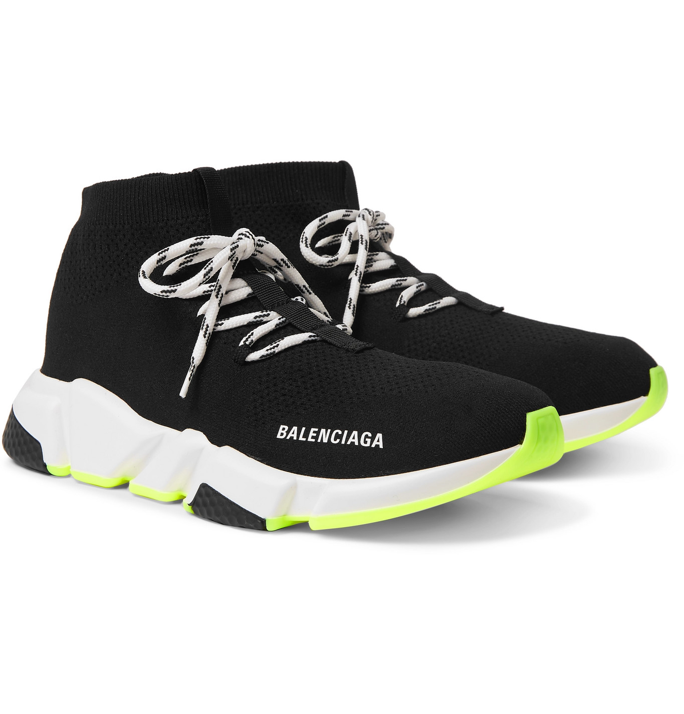 balenciaga speed knit sneakers black