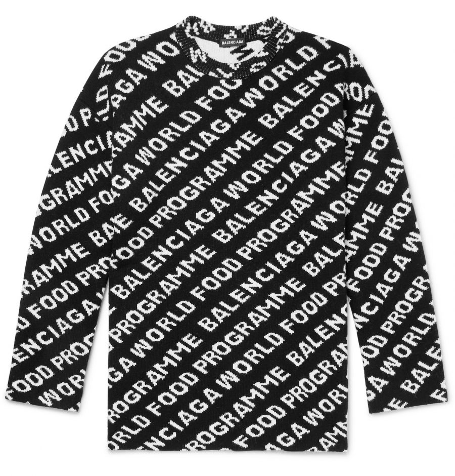 balenciaga world food programme sweater
