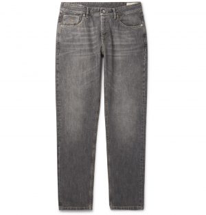 Brunello Cucinelli - Selvedge Denim Jeans - Men - Gray Brunello Cucinelli - Selvedge Denim Jeans - Men - Gray