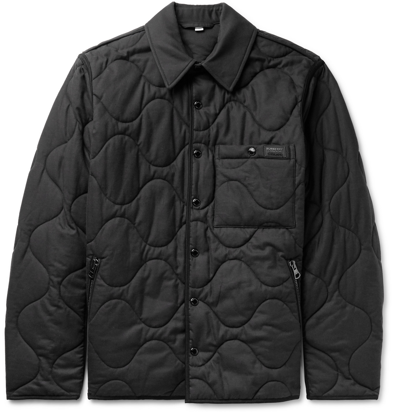 Burberry - Quilted Cotton and Cashmere-Blend and Ripstop Jacket - Men ...