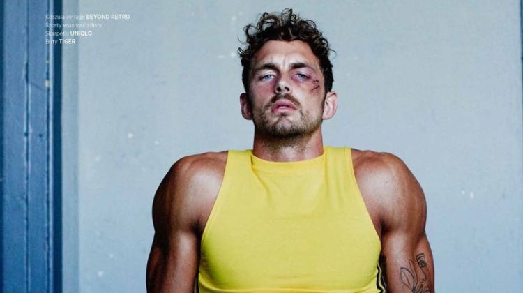Christian Works Up a Sweat for L’Officiel Hommes Poland