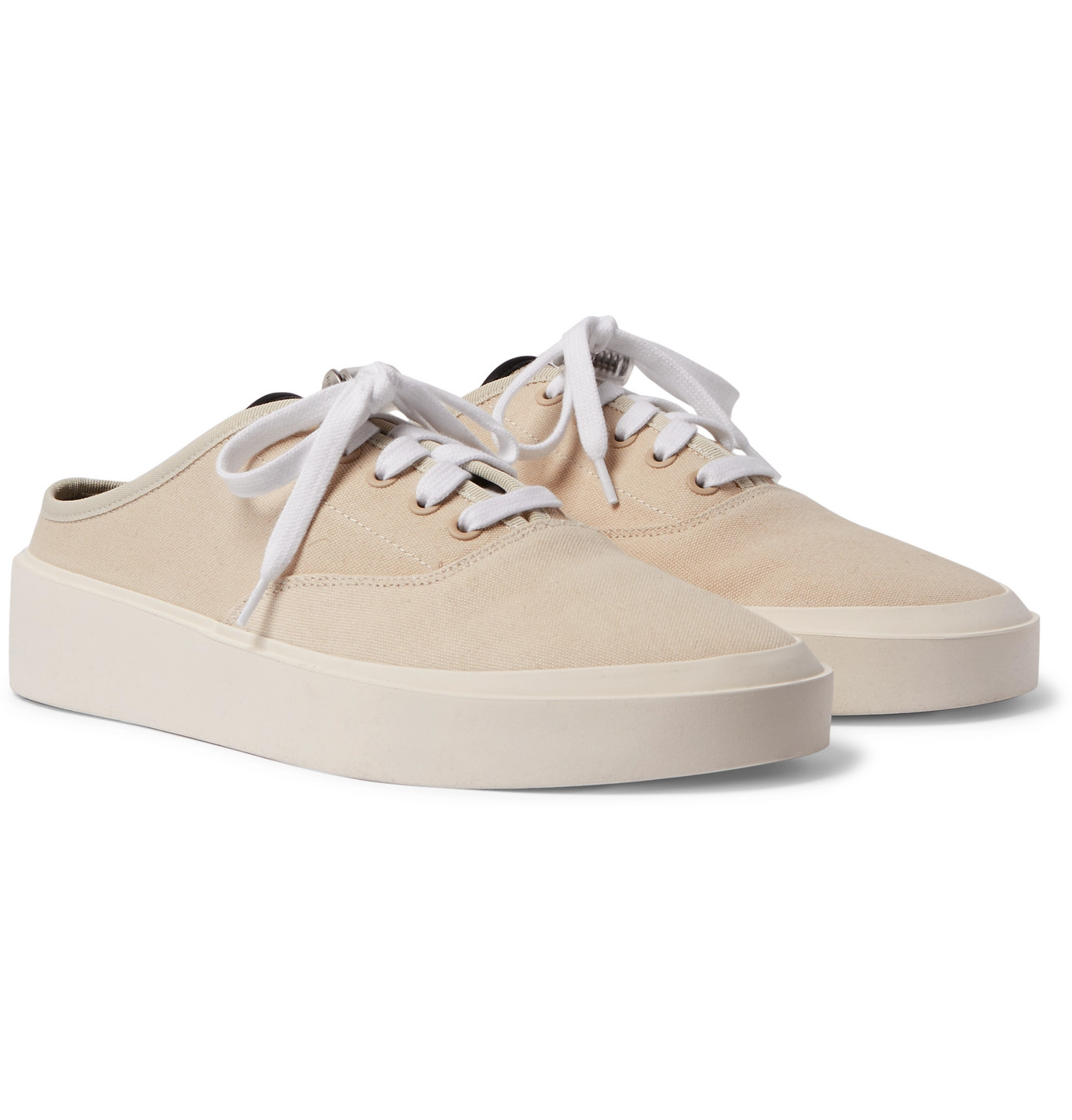 backless canvas sneakers