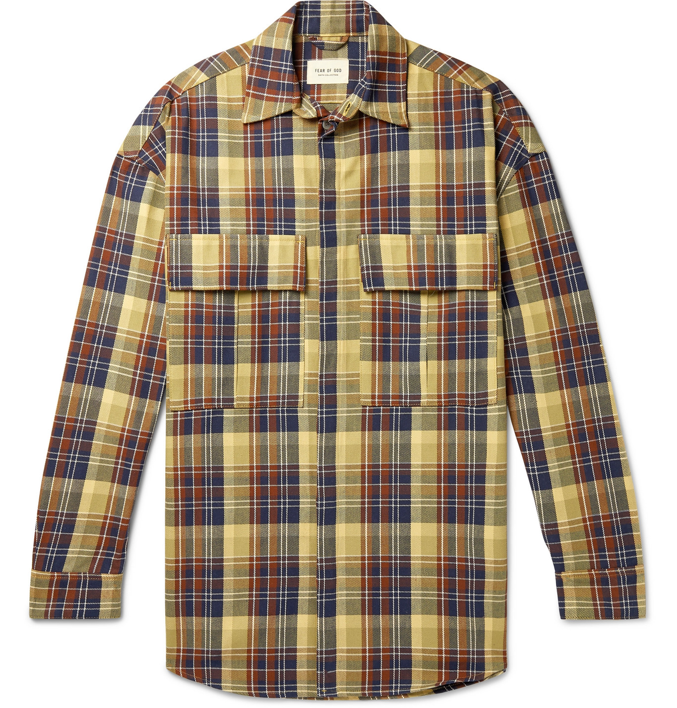 Fear of God - Oversized Checked Cotton-Twill PrimaLoft Shirt Jacket ...