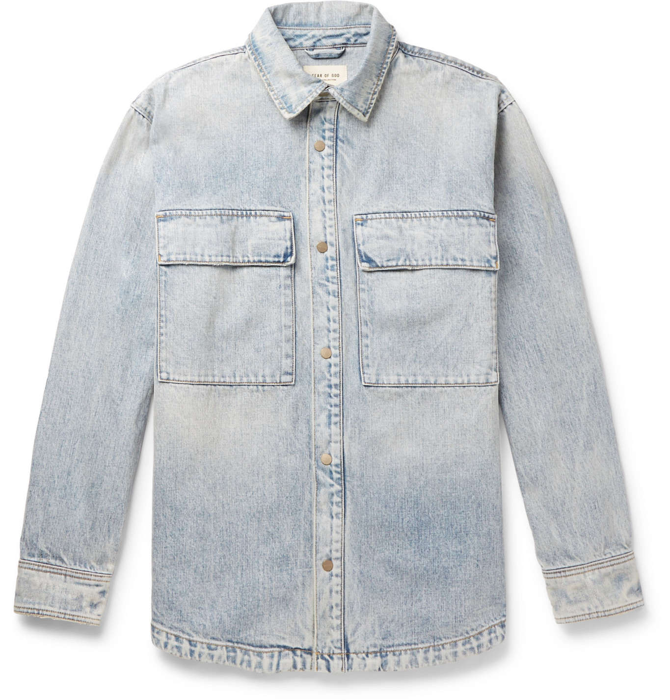fear of god vintage denim shirt