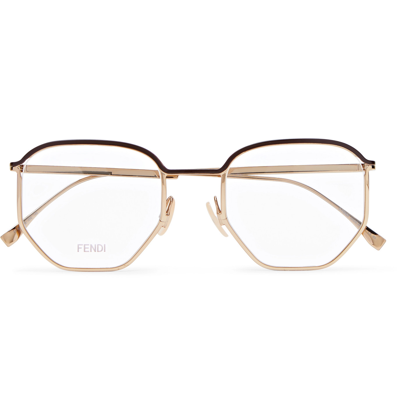 fendi gold glasses