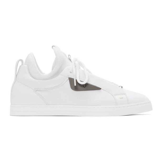 fendi mens white sneakers