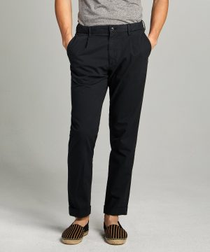 Garment Dyed Traveler Suit Trouser in Navy Garment Dyed Traveler Suit Trouser in Navy