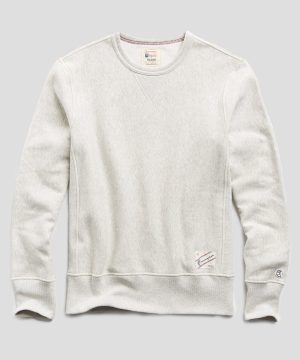Heavyweight Reverse Weave Crew in Eggshell Mix Heavyweight Reverse Weave Crew in Eggshell Mix