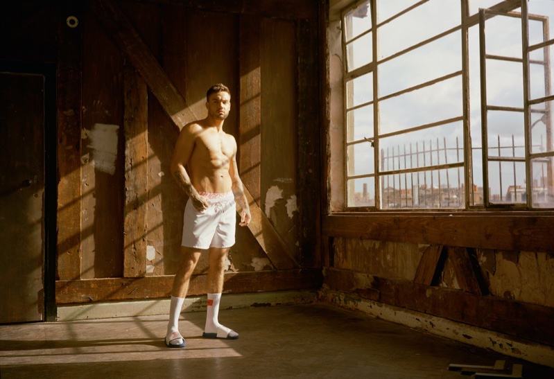 Posing in underwear, Liam Payne reunites with HUGO for a pre-fall 2020 capsule collection.