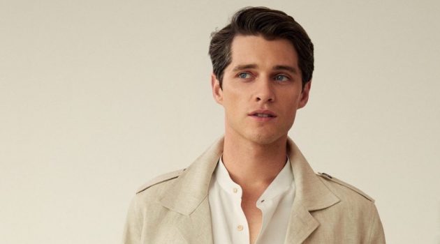 Free & Easy: Luke Dons Relaxed Style for Mango Luke Powell dons a chic linen look from Mango.