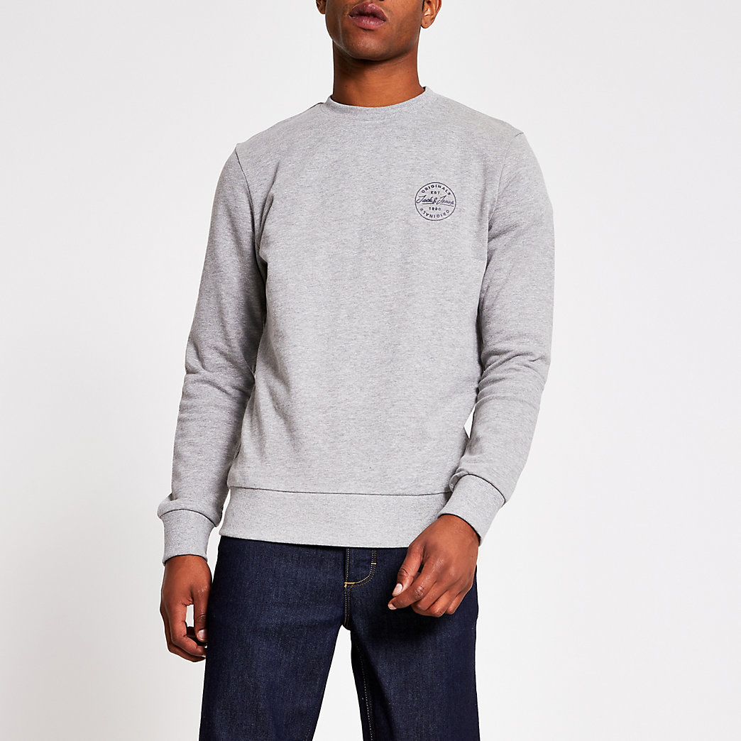 grey jack and jones hoodie