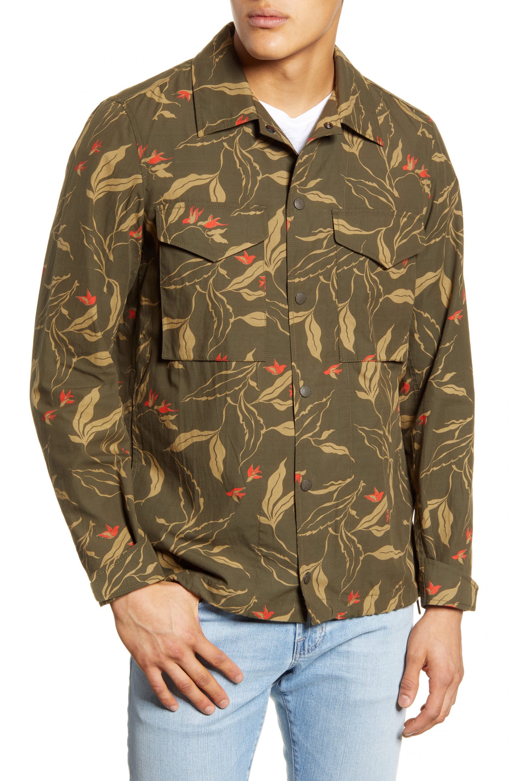 Men’s Rag & Bone Flight Shirt Jacket, Size Small - Green | The Fashionisto