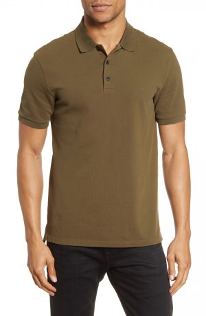 Men's Rag & Bone Hyper Laundered Slim Fit Pique Polo, Size Small - Green Men's Rag & Bone Hyper Laundered Slim Fit Pique Polo, Size Small - Green