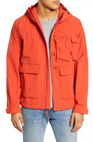 Men's Saturdays Nyc Suzuki Windbreaker Jacket, Size Small - Red Men's Saturdays Nyc Suzuki Windbreaker Jacket, Size Small - Red