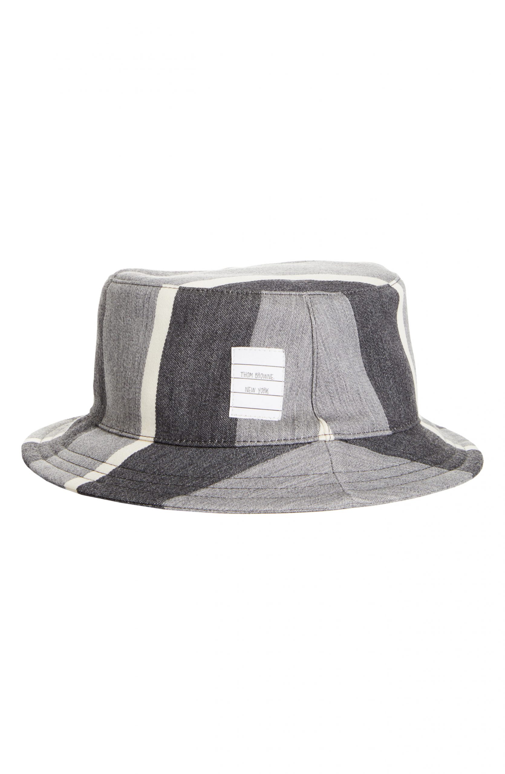 Men S Thom Browne Stripe Wool Cotton Bucket Hat Nordstrom