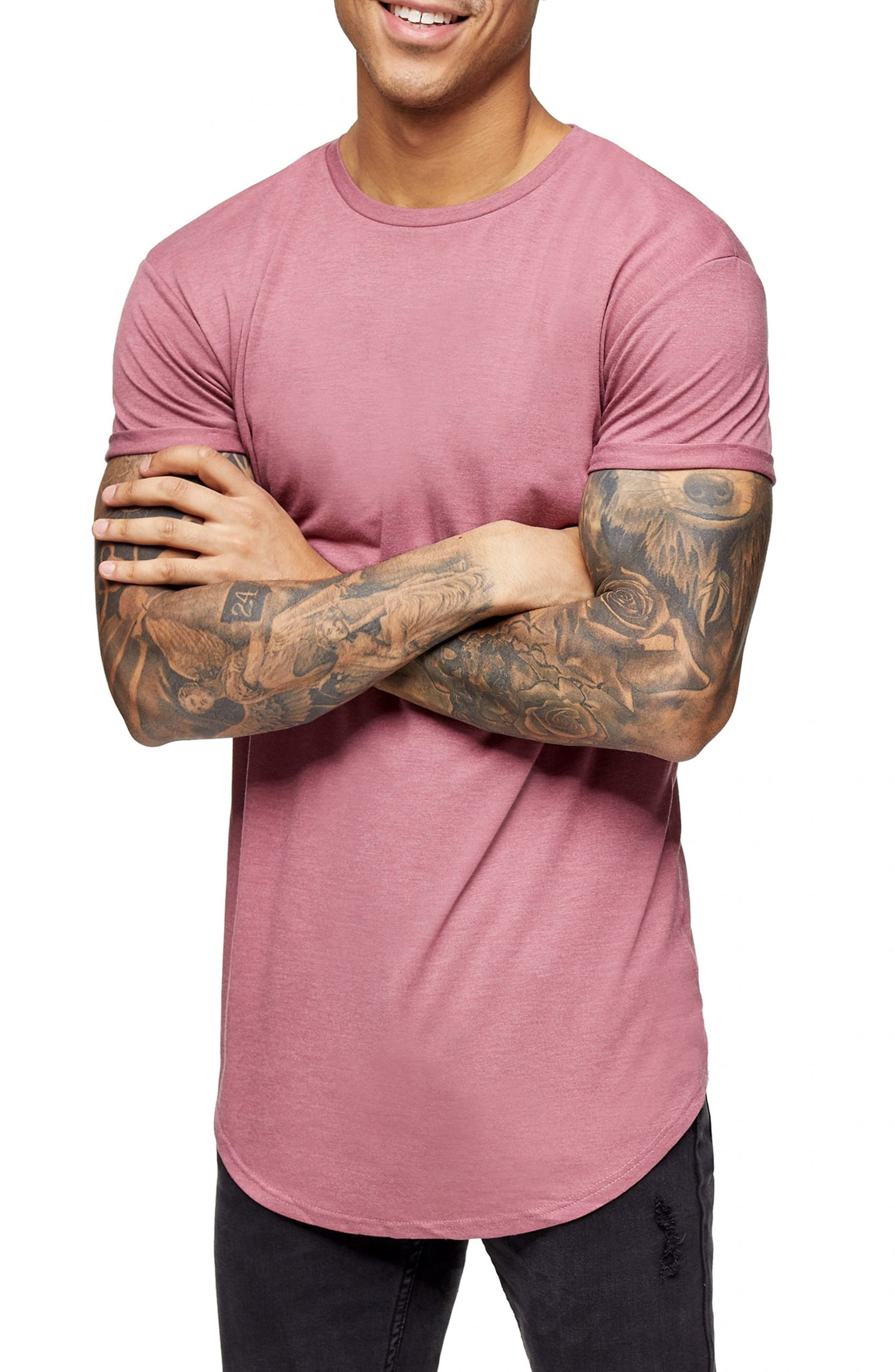 topman pink t shirt
