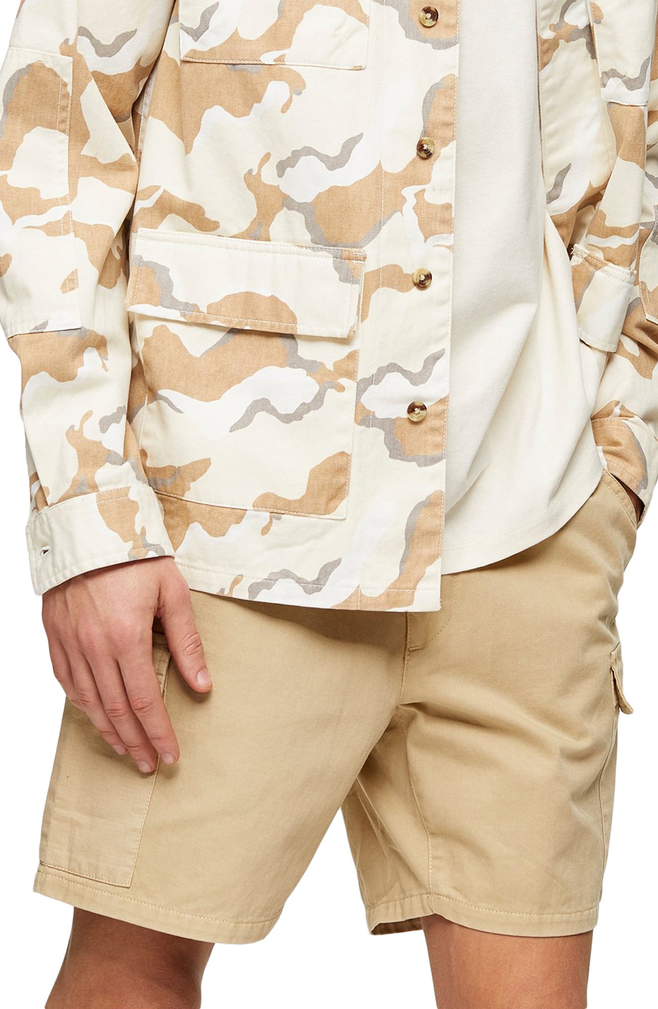 men's drawstring cargo shorts