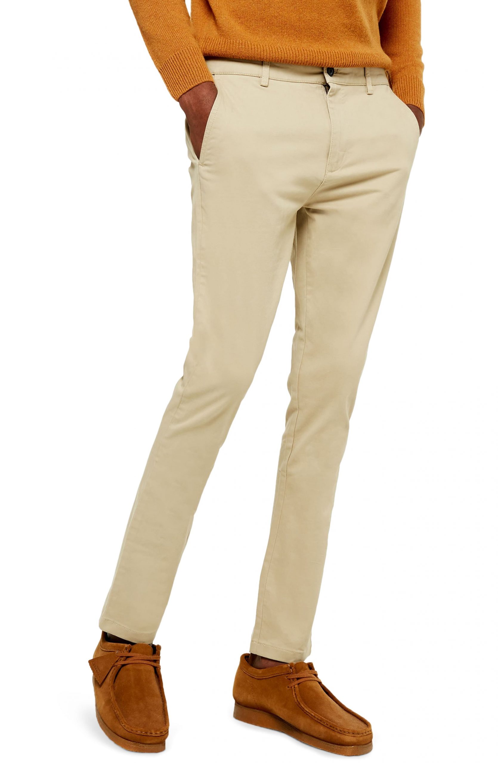 skinny beige chinos