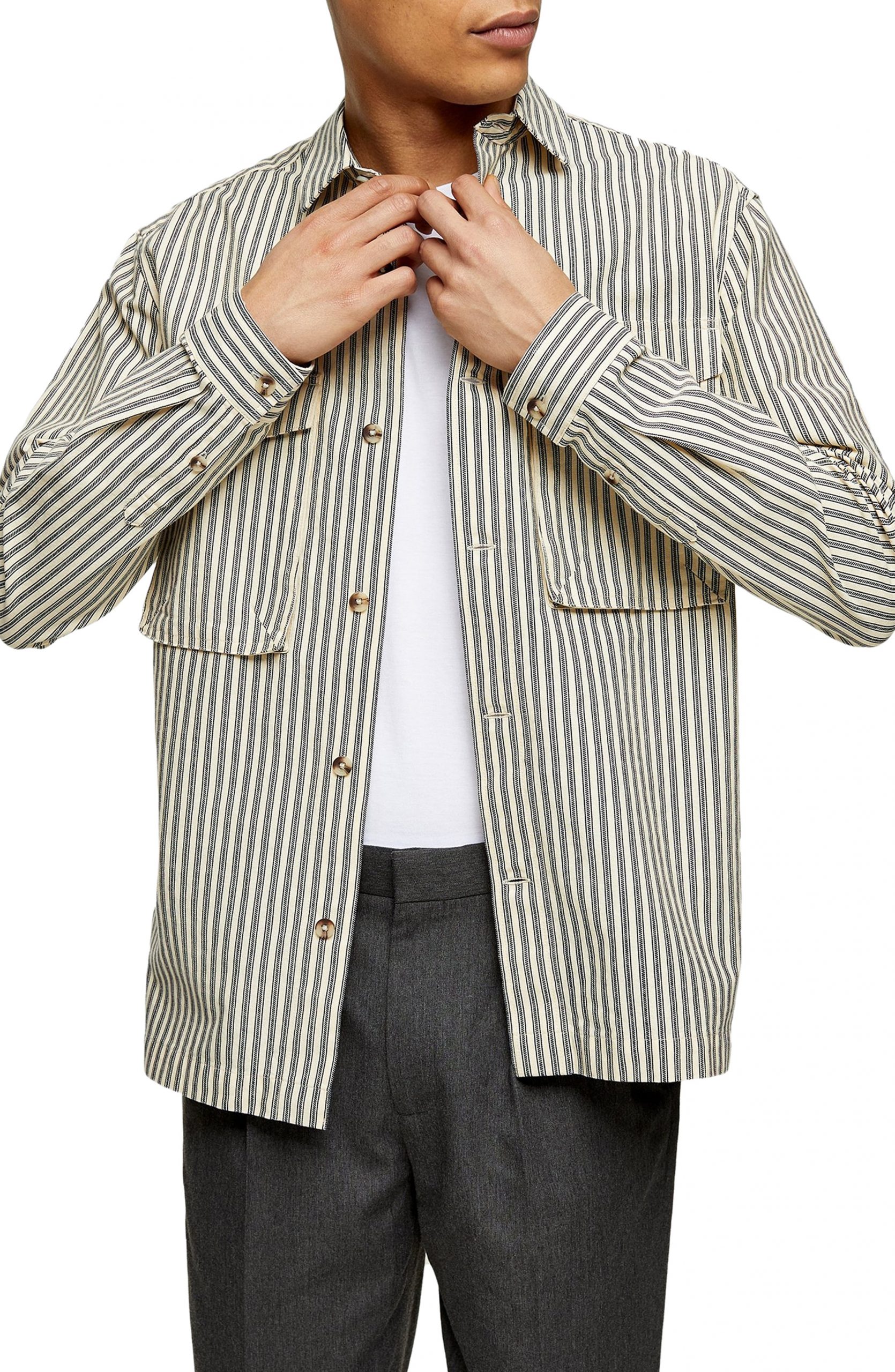 ivory button up shirt mens