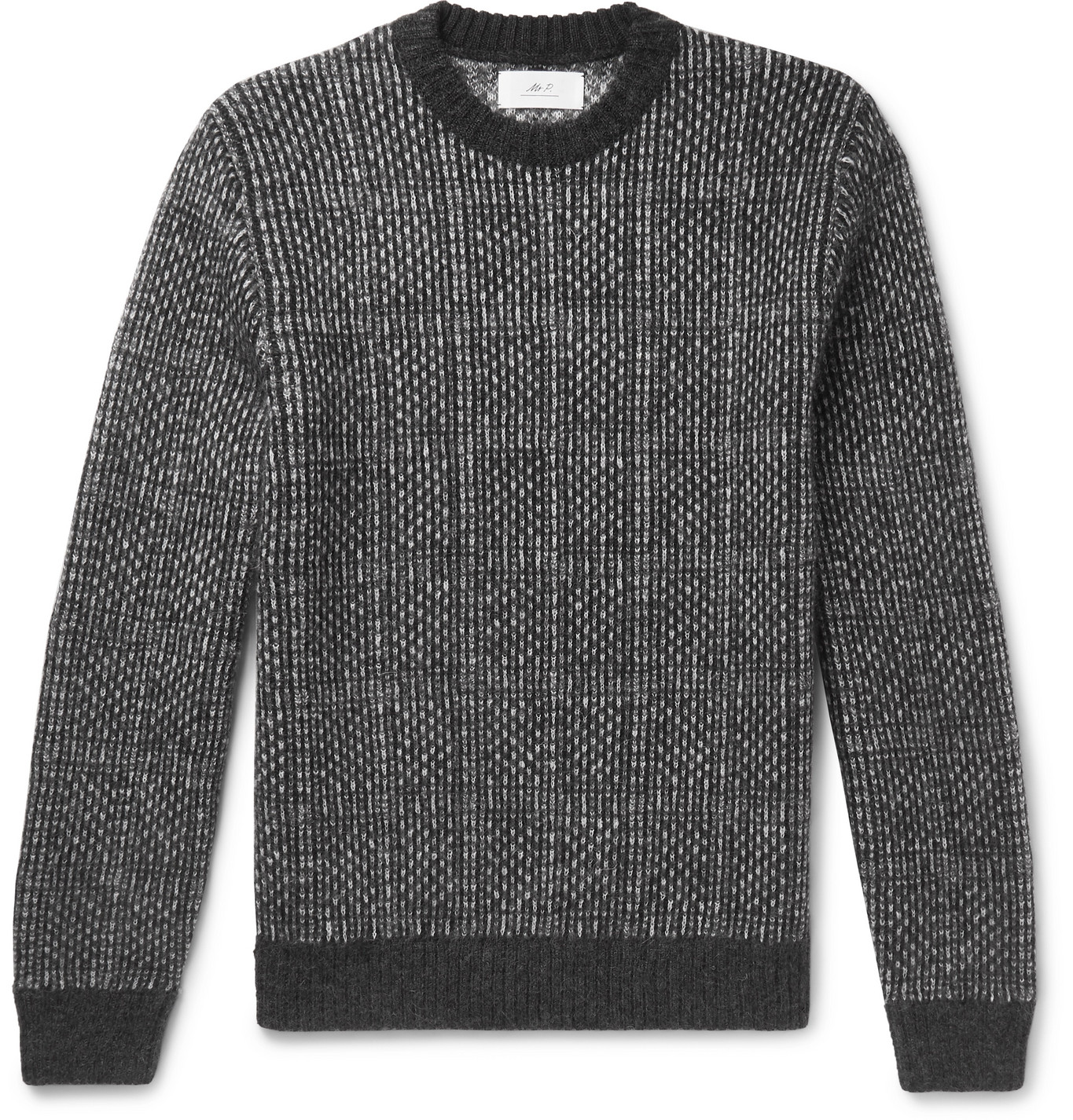 Mr P. - Checked Knitted Sweater - Men - Gray | The Fashionisto