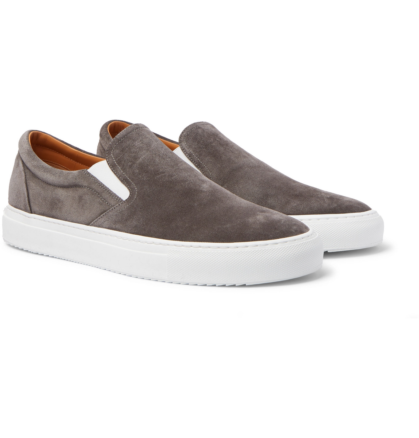 Mr P. - Larry Suede Slip-On Sneakers - Men - Gray | The Fashionisto