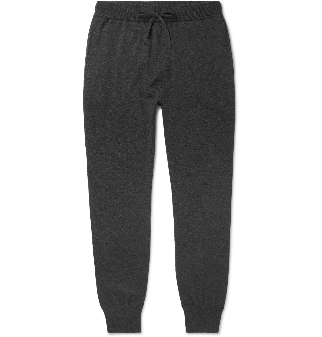 Mr P. - Slim-Fit Tapered Mélange Wool and Cashmere-Blend Sweatpants ...