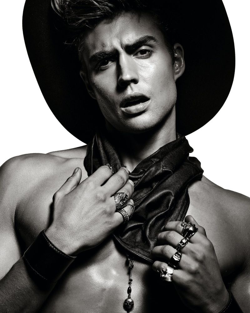 Nikolai Furniss stars in an editorial for L'Officiel Lithuania.