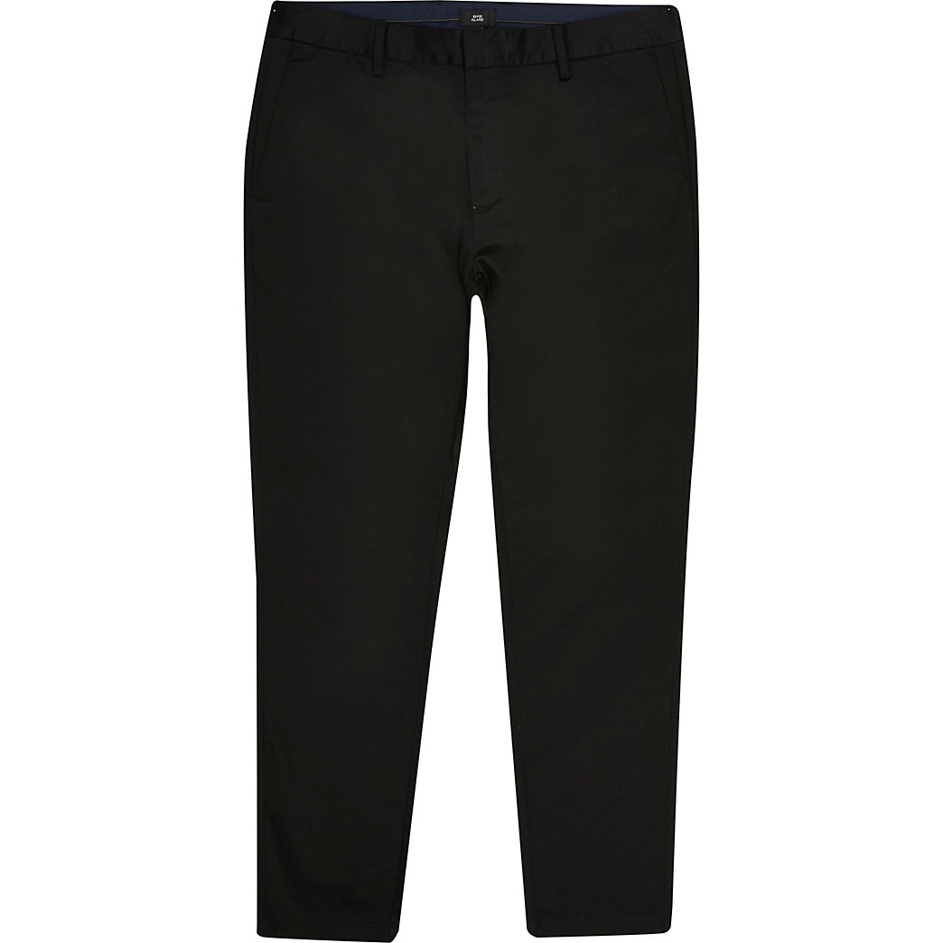 mens black chino trousers