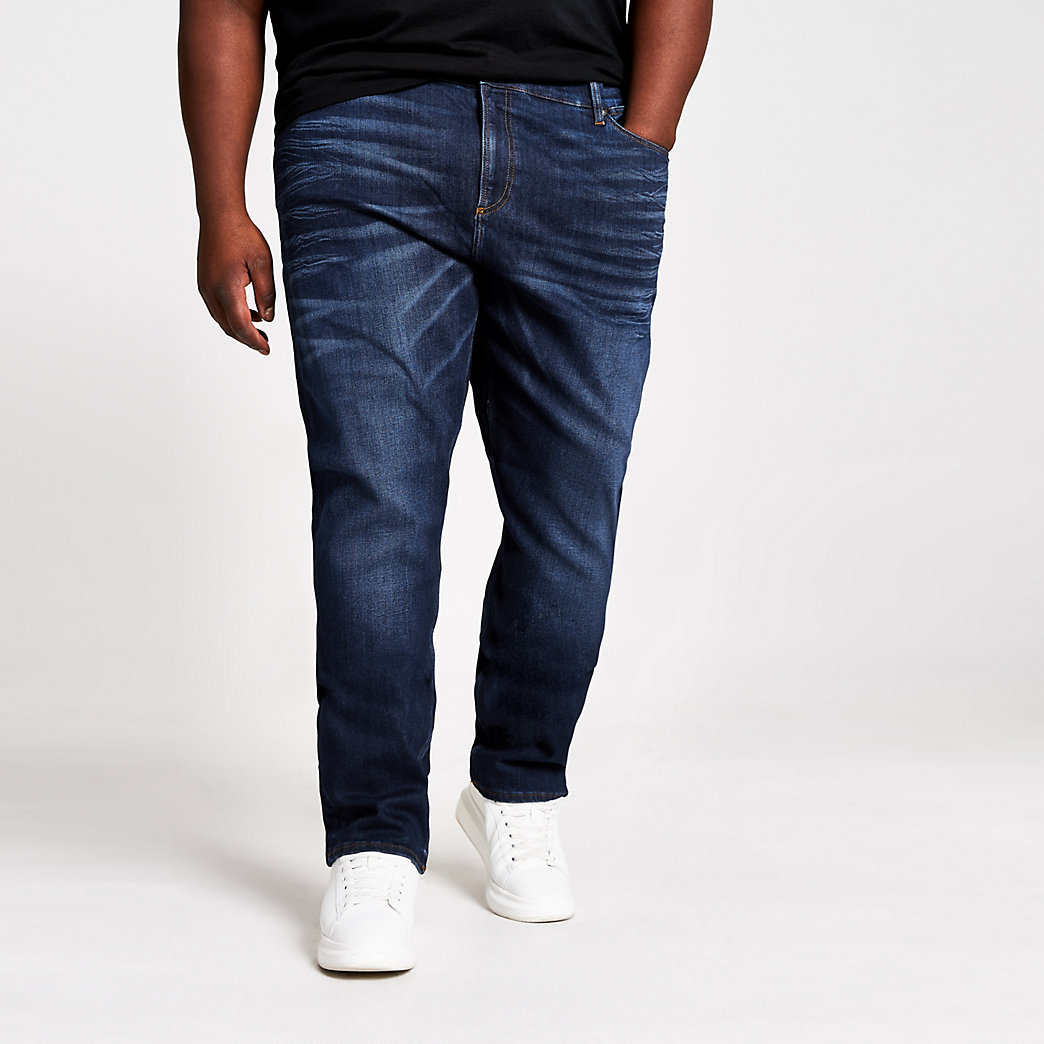 mens big and tall blue jeans