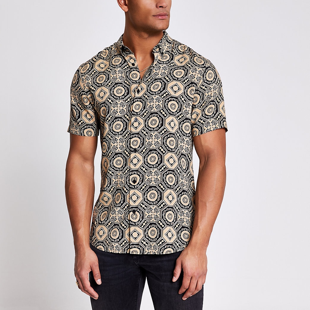 river island mens casual shirts