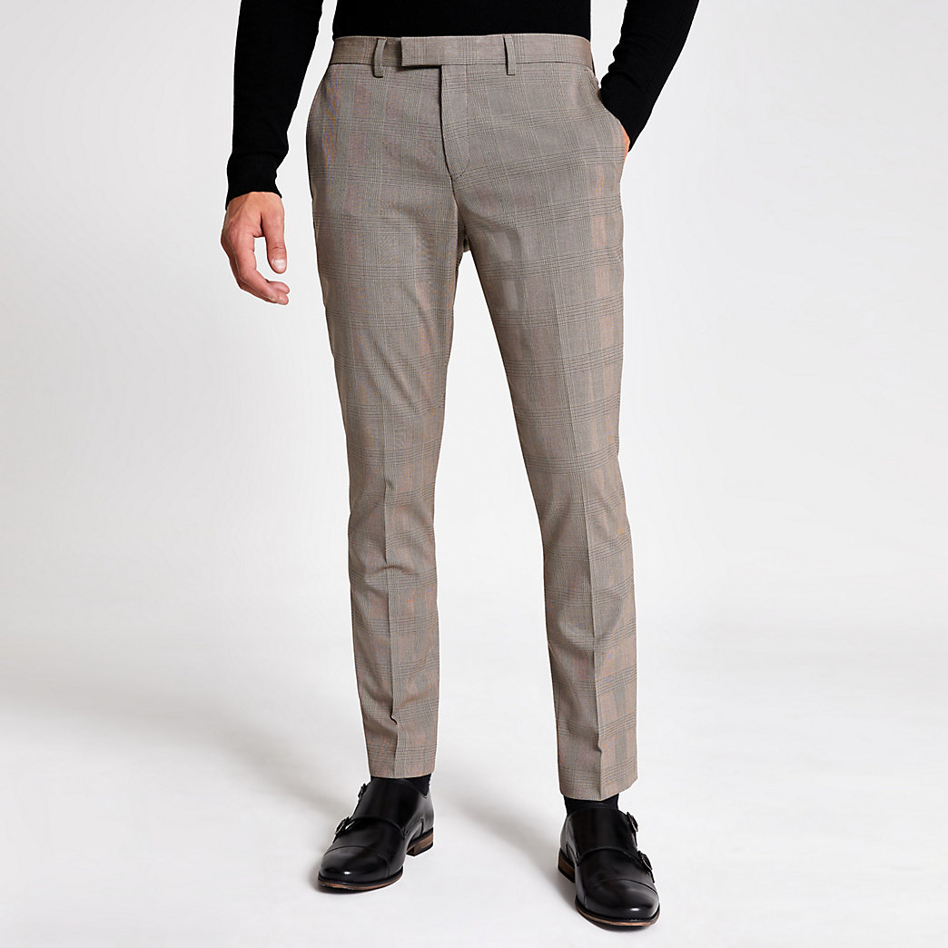skinny suit trousers mens