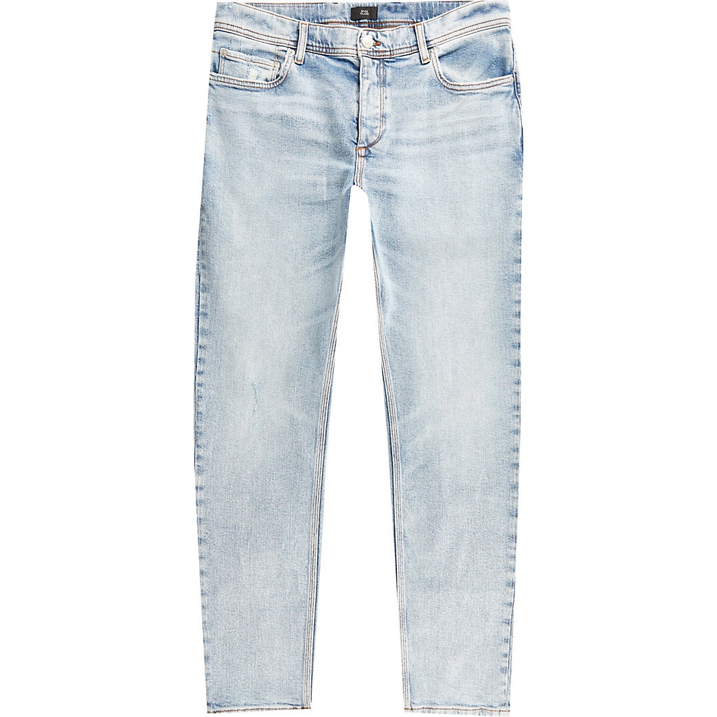 River Island Mens Light blue Dylan slim jeans | The Fashionisto