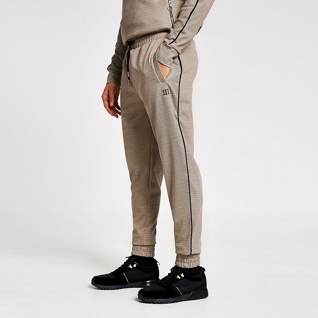 river island white joggers