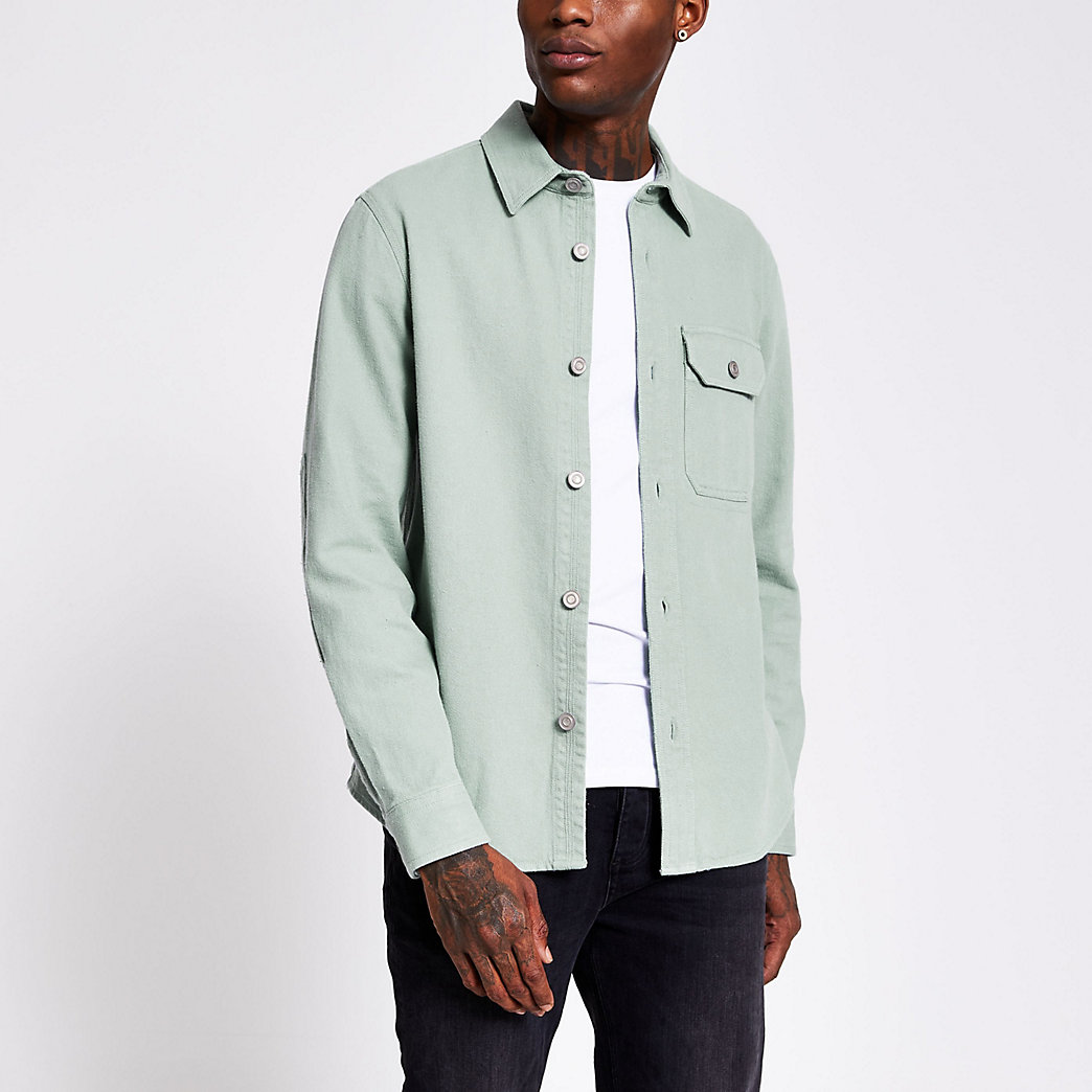 denim overshirt men