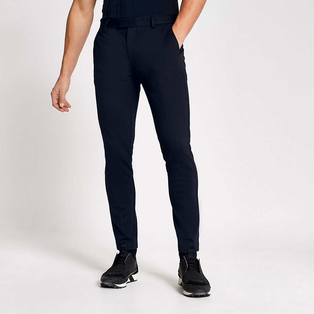 mens super skinny suit trousers