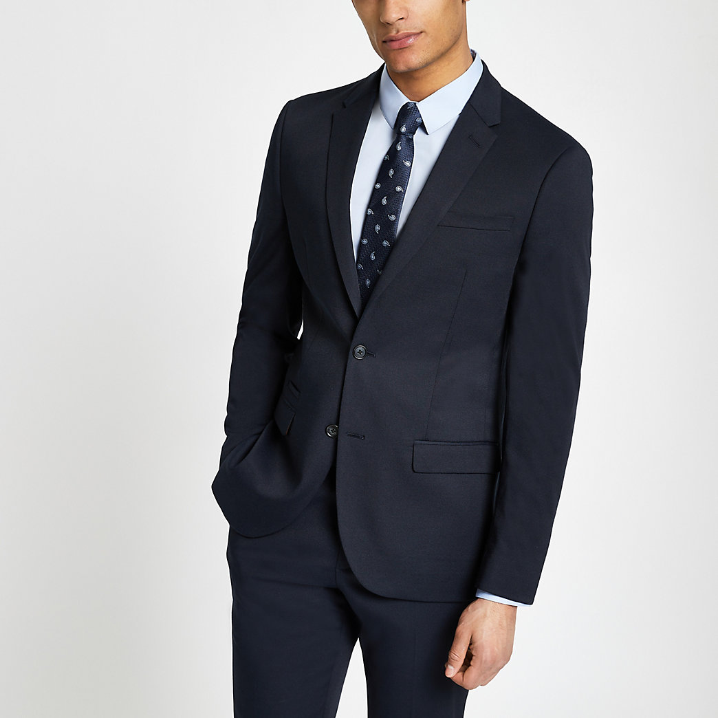 mens navy slim fit suit