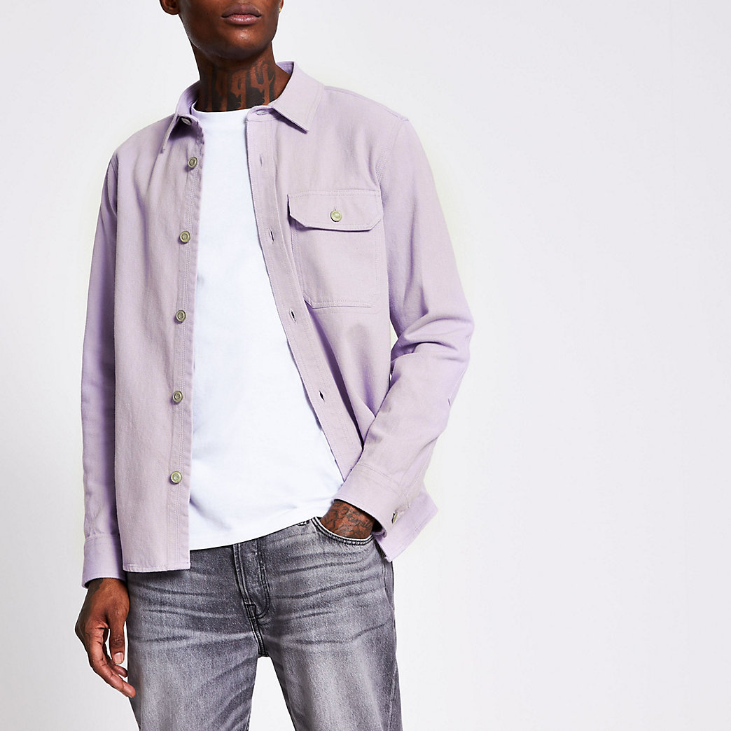 denim overshirt men