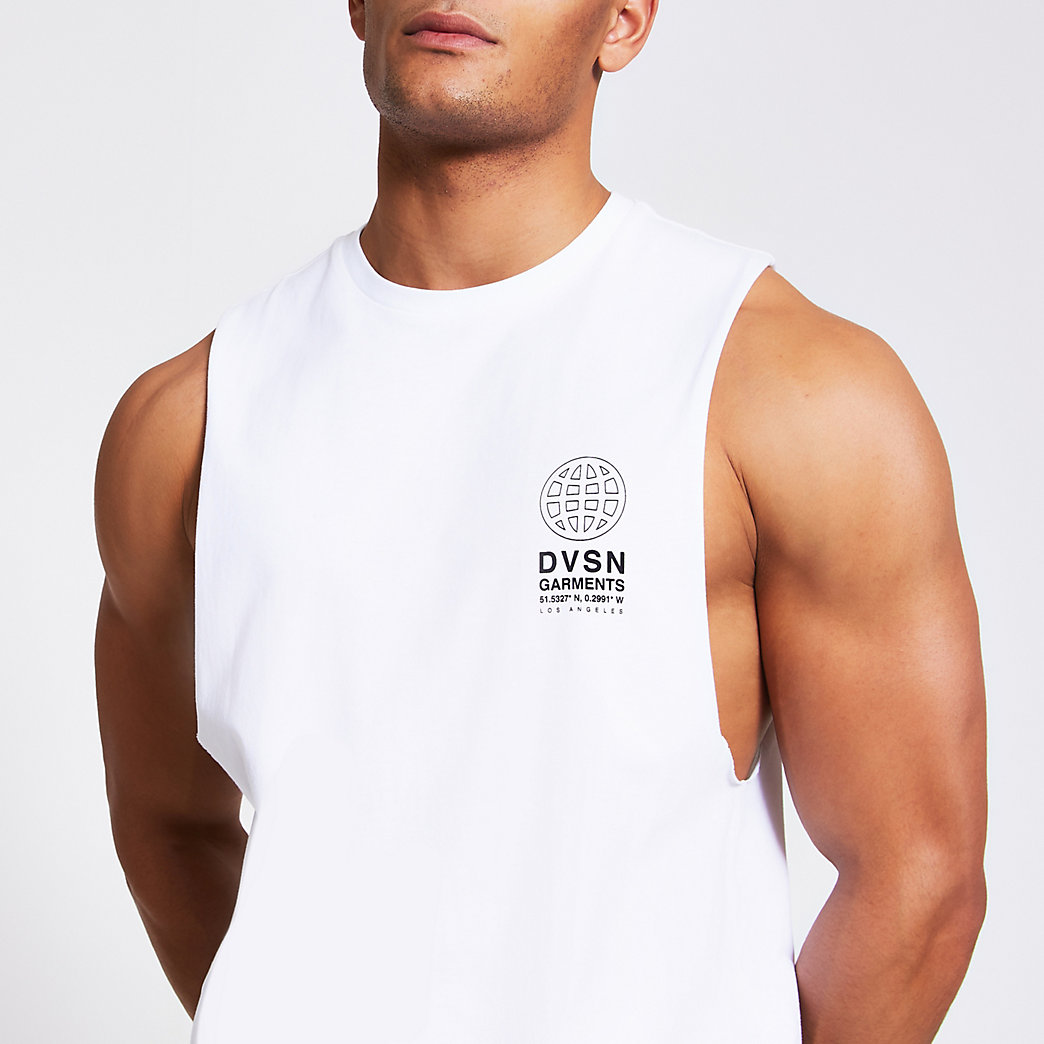 slim fit tank top mens