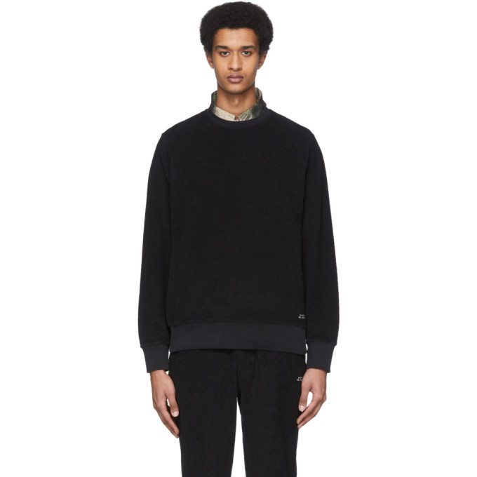 Saturdays NYC Black Terry Bowery Sweatshirt | The Fashionisto