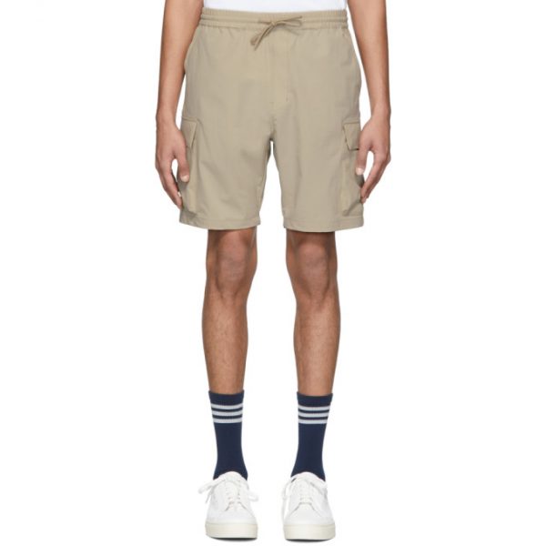 khaki jogger shorts