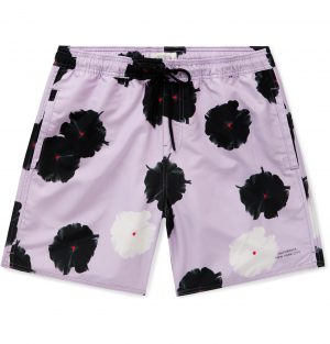 Saturdays NYC - Timothy Mid-Length Floral-Print Swim Shorts - Men - Purple Saturdays NYC - Timothy Mid-Length Floral-Print Swim Shorts - Men - Purple