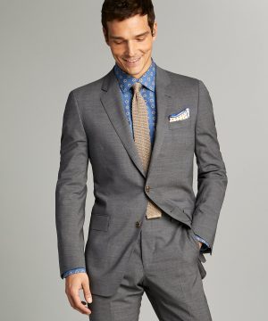Sutton Tropical Wool Suit Jacket in Dark Charcoal Sutton Tropical Wool Suit Jacket in Dark Charcoal
