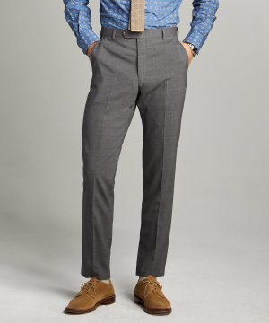 Sutton Tropical Wool Suit Trouser in Dark Charcoal Sutton Tropical Wool Suit Trouser in Dark Charcoal