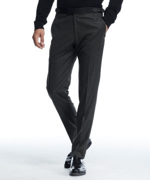 Sutton Tuxedo Pant in Italian Olive Wool Flannel Sutton Tuxedo Pant in Italian Olive Wool Flannel