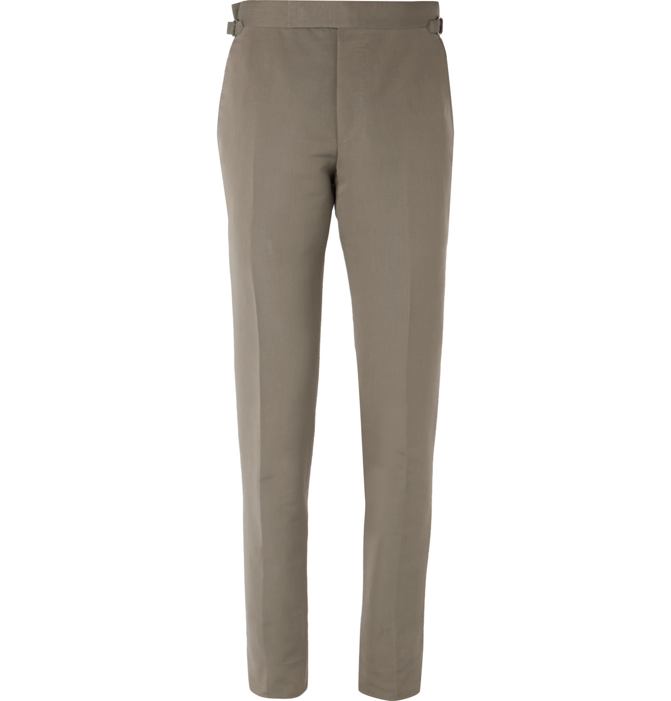 green suit trousers
