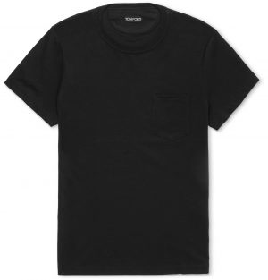 TOM FORD - Cotton-Jersey T-Shirt - Men - Black TOM FORD - Cotton-Jersey T-Shirt - Men - Black