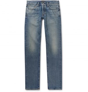 TOM FORD - Slim-Fit Denim Jeans - Men - Blue TOM FORD - Slim-Fit Denim Jeans - Men - Blue